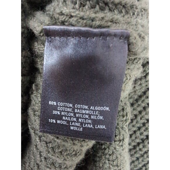 Anthropologie Moth Tunic Sweater Women S Green Turtleneck Sleeveless Minimalist - Picture 6 of 9